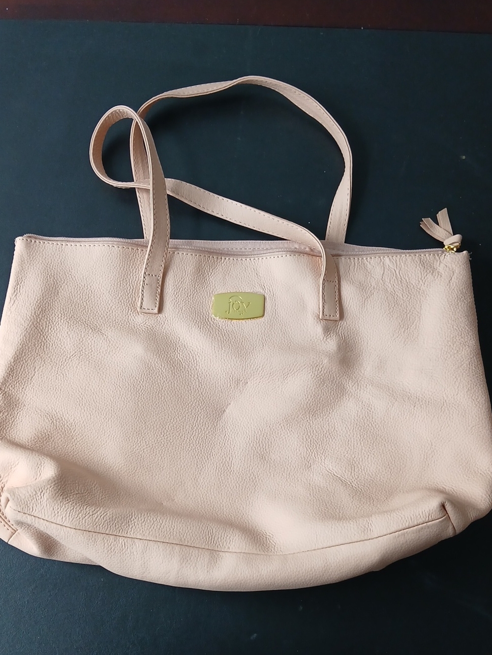 NWT Blush Pink Leather Tote Bag